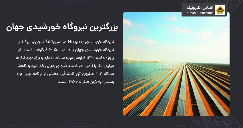 بزرگترین نیروگاه خورشیدی جهان